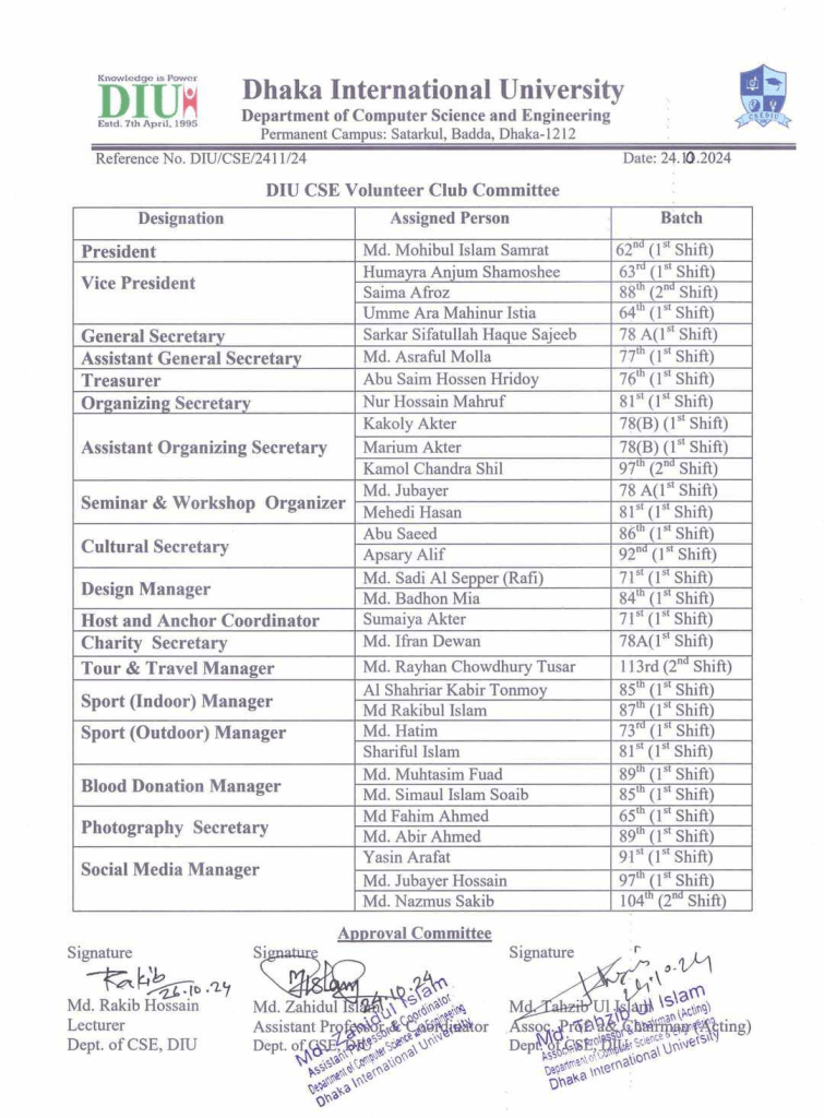ডিআইইউ সিএসই-ভলেন্টিয়ার ক্লাবের নেতৃত্বে সম্রাট-সিফাত