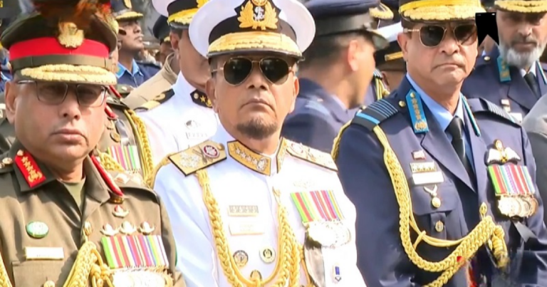 খালেদা জিয়ার জানাজায় তিন বাহিনী প্রধান