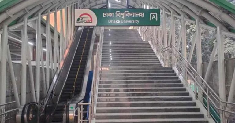 সন্ধ্যা থেকে ঢাবির মেট্রো স্টেশন বন্ধ