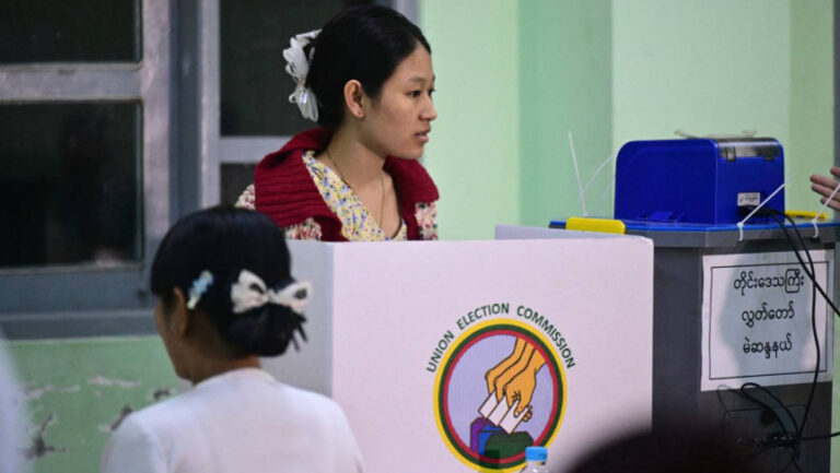 নিশ্চিত জয়ের পথে জান্তা সমর্থিত দল