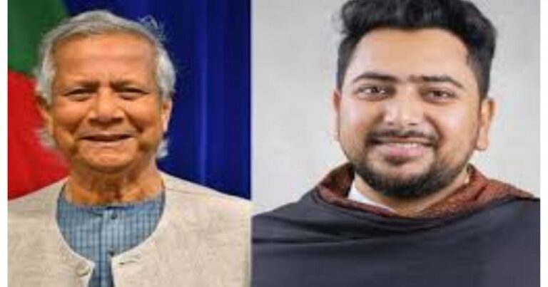 নাহিদ ইসলামকে প্রধান উপদেষ্টার অভিনন্দন বার্তা