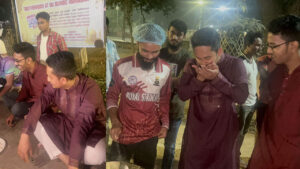 খোলা আকাশের নিচে সেহরি সারলেন সারজিস