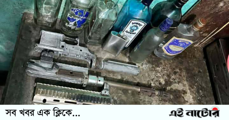 নাটোরে জার্মান আগ্নেয়াস্ত্র ও অস্ত্র তৈরির সরঞ্জাম উদ্ধার- আটক-২