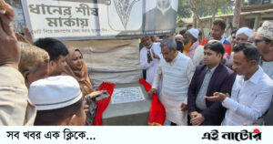 বড়াইগ্রামে রাস্তা পাকাকরণ কাজের উদ্বোধন