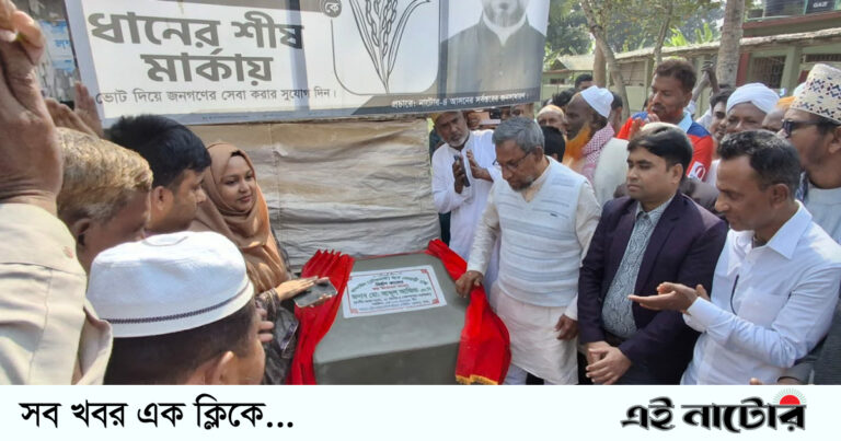 বড়াইগ্রামে রাস্তা পাকাকরণ কাজের উদ্বোধন