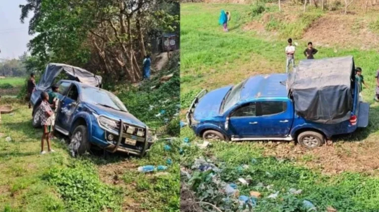 প্রতিমন্ত্রীর প্রটোকলে যাওয়ার পথে পুলিশভ্যান উল্টে আহত ৮