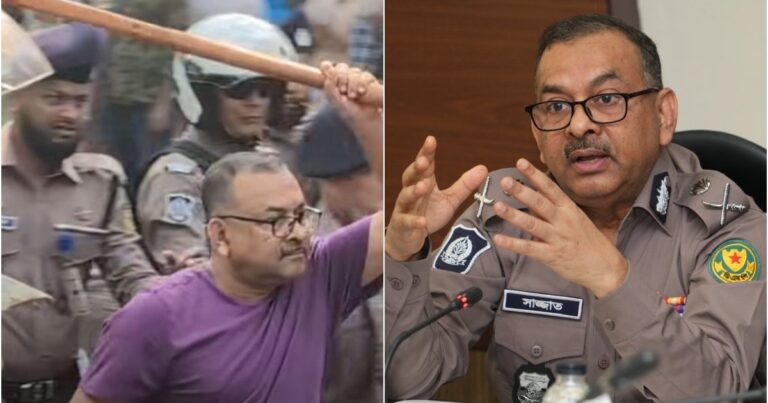 লাঠিচার্জের ভিডিও ভাইরাল, যা বললেন ডিএমপি কমিশনার