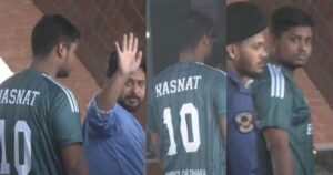 সেই জার্সি পরেই সংসদে শপথে হাসনাত আব্দুল্লাহ