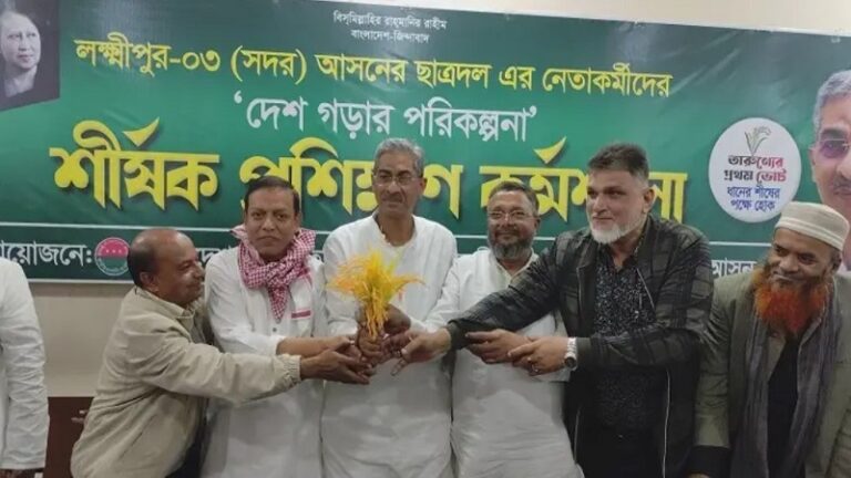 বিএনপির প্রার্থীকে সমর্থন জানিয়ে সরে দাঁড়ালেন স্বতন্ত্র প্রার্থী শরাফ উদ্দিন