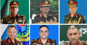 সেনাবাহিনীর আরও ৬ উচ্চ পদে রদবদল