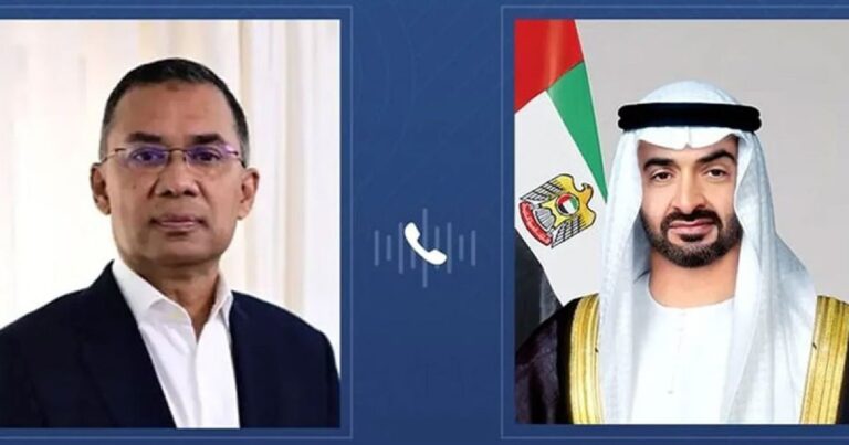 আমিরাতের প্রেসিডেন্টের সঙ্গে প্রধানমন্ত্রীর ফোনালাপ