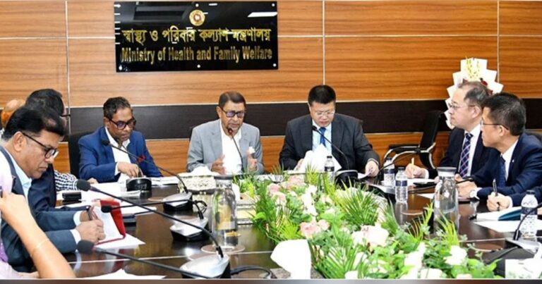 স্বাস্থ্যখাতে চীনের সহযোগিতা আরও বাড়ানোর আহ্বান মন্ত্রীর