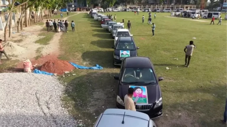 জ্বালানি সংকটের মধ্যেই অর্ধশত গাড়ি নিয়ে ছাত্রদল নেতার শোডাউন