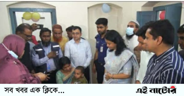 নাটোরে হামের বিশেষ টিকাদান কর্মসূচির উদ্বোধন