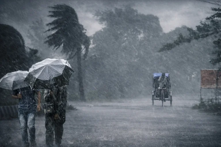 টানা ৫ দিন ঝড়-বৃষ্টির পূর্বাভাস, সাগরে লঘুচাপের সংকেত