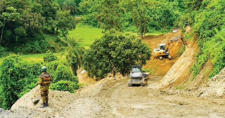 এবার জঙ্গল সলিমপুরে সেনাবাহিনীর রোড নেটওয়ার্ক