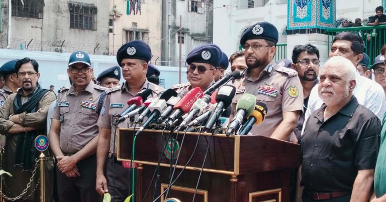 তাজিয়া মিছিল ঘিরে হামলার কোনো শঙ্কা নেই: ডিএমপির কমিশনার