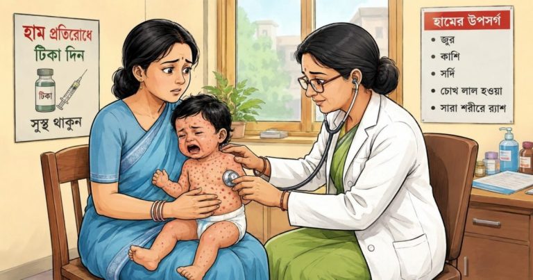 হামের উপসর্গে আরও ১ মৃত্যু